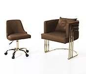 DT Luxury Milk Chocolate Customer &amp; Technician chair