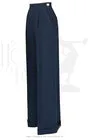 1940's Hepburn Pleated Trousers - Navy