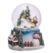 100MM Musical Santa, Snowman &amp; Tree Snow Globe