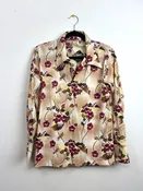 70s Floral House Blouse