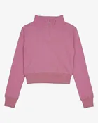 Appaman Girls Vanna Half Zip Sweater - Dusty Pink