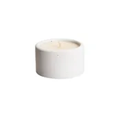 Handcrafted White Concrete Candle - Eucalyptus and Lemongrass