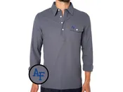Air Force - Coach's Long Sleeve Players Shirt - AF Interlock - Blue Steel