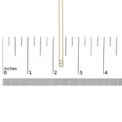 10K Yellow Gold Diamond Accent "B" Block Initial Pendant Necklace