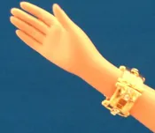 2006 LFDF Gold Bracelet w/Rhinestones (Fits 16″)