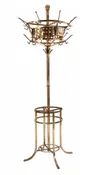 Aesthetic Movement Brass Hat Stand