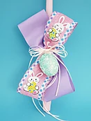 15" Easter Lambatha Candle - Egg & Bunny