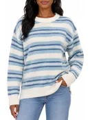 Brushed Stripe Pullover Sweater