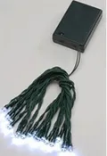 20 Count LED Teeny Bulbs Light Set Clear Bulbs on Green Wire
