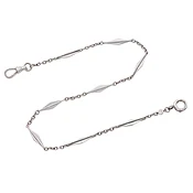 Antique Watch Chain<br />early 20th century<br />14k White Gold