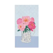 Bouquet on Blue Guest Towels