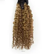 4/27 Curly Hair Bundles with Honey Blonde Highlights Burmese Curl – ONYC® Burma Curl