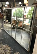 12 Pane Repurposed Industrial Mirror