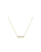 14kt Gold and Diamond Significance Bar Necklace - Seven