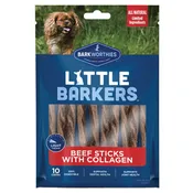 Barkworthies Little Barkers Beef Sticks with Collagen Dog Chew - 10 pk