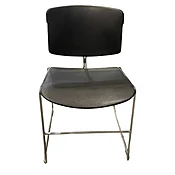 Steelcase Max-Stacker Black Sled Base Chair W/ No Arms