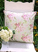 Apple Blossom Cushion Cover - Light Green