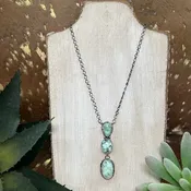 3 Stone Drip Necklace