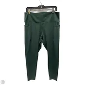 Athletic Leggings By Danskin In Green, Size: Xl