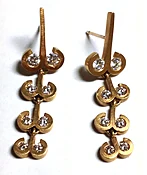 EARRING 611 - Diamonds in 18kt Rose Gold