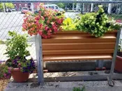 18”x4’x34″ Elevated Metal Planter Box -Standard Galvanized Legs