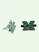 Marshall Enamel Logo Stud Earrings