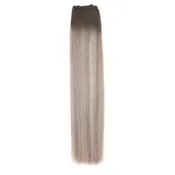 AQUA Machine Weft 18 Inch Arctic Rooted Straight 1 Piece Remy Human Hair Extension
