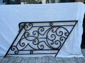Hand Forged Iron railing – The start railing for short stairs