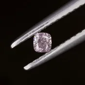 0.08ct FANCY PINKISH PURPLE DIAMOND SQUARE CUSHION SHAPE CUT LOOSE STONE NATURAL