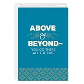 Above and Beyond Thank-You Photo Card