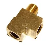 1/4" BRASS MXFXF TEE