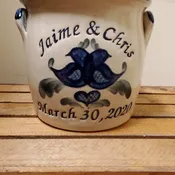 Half Gallon Wedding Crock