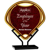 Acrylic Large Infinity Fan Plaque with Iron Stand