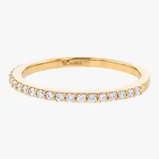 0.20 Carat Diamond Half Eternity Ring - 18K Gold | VS Clarity