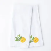 8 Oak Lane 2PC Kitchen Towel Set - Orange Blossom