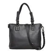 Bailey Lockable Leather Satchel