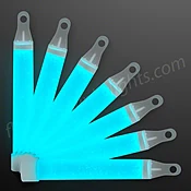 4" TURQUOISE Mini Glow Sticks, Bulk Pack of 50