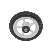 10 Inch x 29mm Plastic 5-Spoke Front Wheel&Tire 5/16 Axle Black/White.