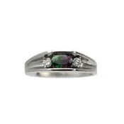 0.57Ct Oval Real Alexandrite Ring with Diamonds – NOTE, THIS ITEM IS NOT AVAILABLE AT THIS TIME.