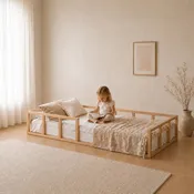 Montessori Floor Bed with Slats - Twin Toddler Bed Fram