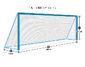4x9 Soccer Goal Net (NO TOP DEPTH- 4.5x9x0x5)