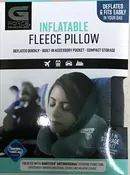 G Force Inflatable Fleece Travel Pillow