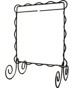 Ackfeld 6″ x 6″  Scalloped Single Stand-Silver