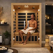 2 Person Infrared Sauna with French Doors
