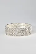 5 Row Rhinestone Wristlet - Multiple Colors - Each