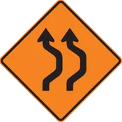 Double Reverse Curve (2 Lanes) Right (RUS)