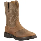 Ariat Mens Sierra Pull On Steel Toe Work Boot