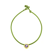 Amethyst Heart Pop Choker