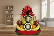 Cheese, Fruit, Gourmet Snacking Gift Basket