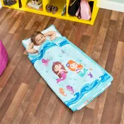 Everyday Kids Underwater Mermaids Toddler Nap Mat with Pillow